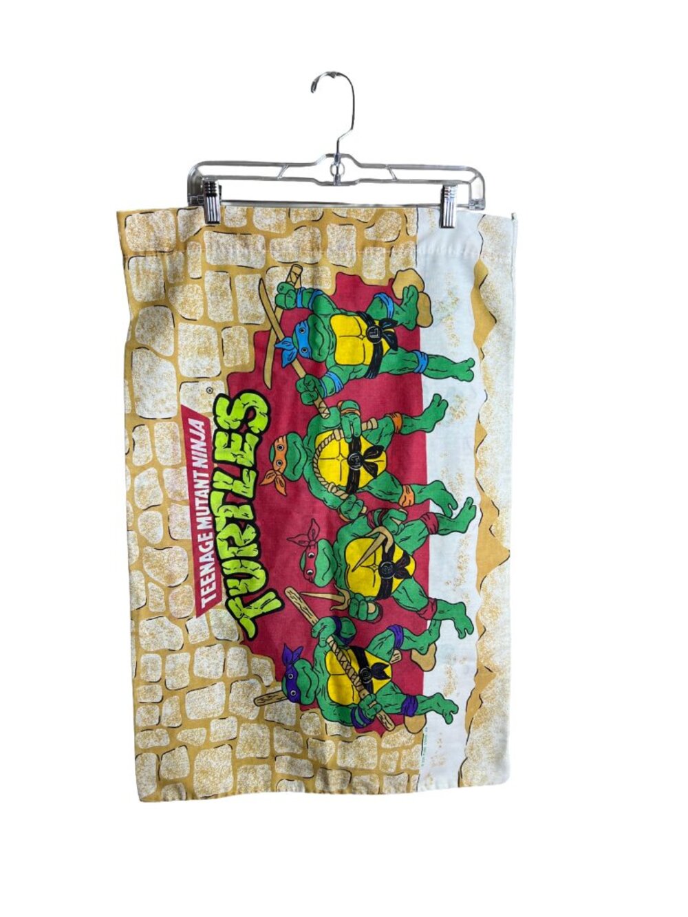 Vintage Teenage Mutant Ninja Turtles Pillowcase 1988 Mirage Studios